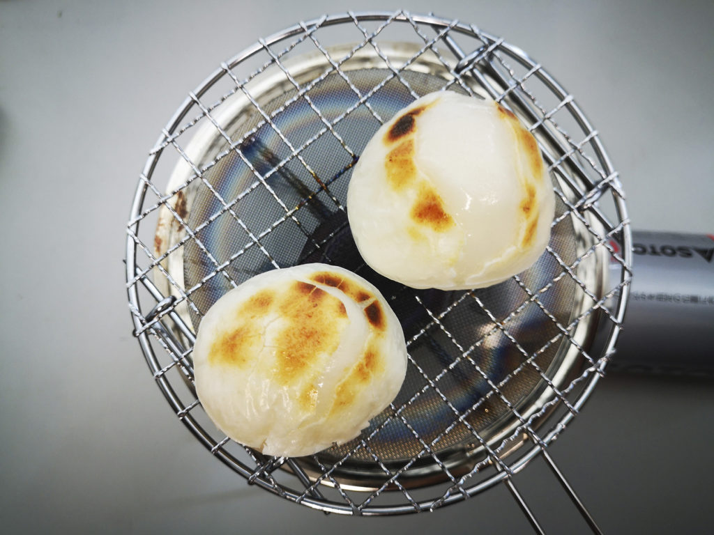 ユニフレーム ミニロースターで餅焼き